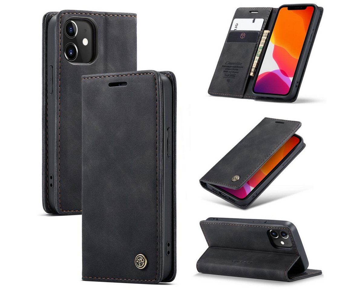 König Design Handyhülle Apple iPhone 12 Mini, Schutzhülle Schutztasche Case Cover Etuis Wallet Klapptasche Bookstyle König Design Handyhülle Apple iPhone 12 Mini, Schutzhülle Schutztasche Case Cover Etuis Wallet Klapptasche Bookstyle von König Design