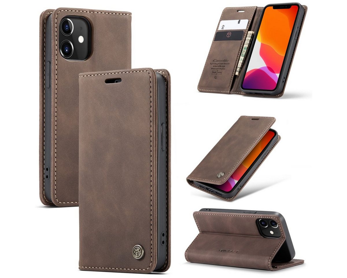 König Design Handyhülle Apple iPhone 12 Mini, Schutzhülle Schutztasche Case Cover Etuis Wallet Klapptasche Bookstyle König Design Handyhülle Apple iPhone 12 Mini, Schutzhülle Schutztasche Case Cover Etuis Wallet Klapptasche Bookstyle von König Design