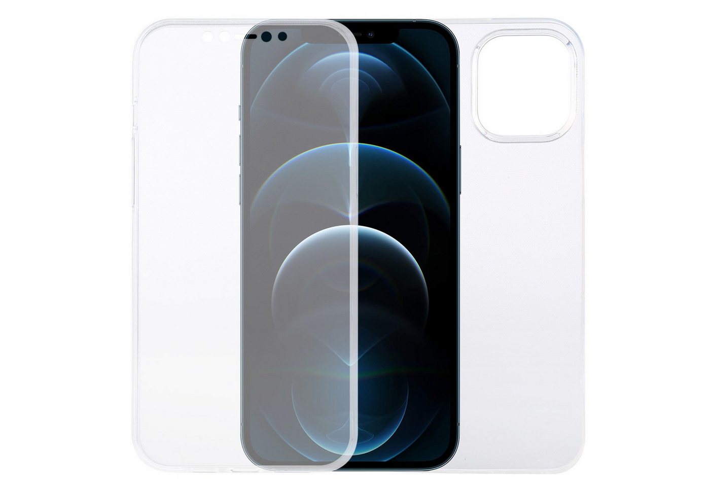 König Design Handyhülle Apple iPhone 12 Pro Max, Apple iPhone 12 Pro Max Handyhülle Full-Cover 360 Grad Full Cover Transparent König Design Handyhülle Apple iPhone 12 Pro Max, Apple iPhone 12 Pro Max Handyhülle Full-Cover 360 Grad Full Cover Transparent von König Design