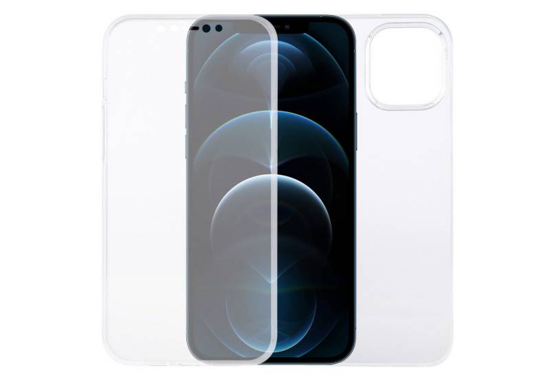 König Design Handyhülle Apple iPhone 12 Pro Max, Apple iPhone 12 Pro Max Handyhülle Full-Cover 360 Grad Full Cover Transparent von König Design