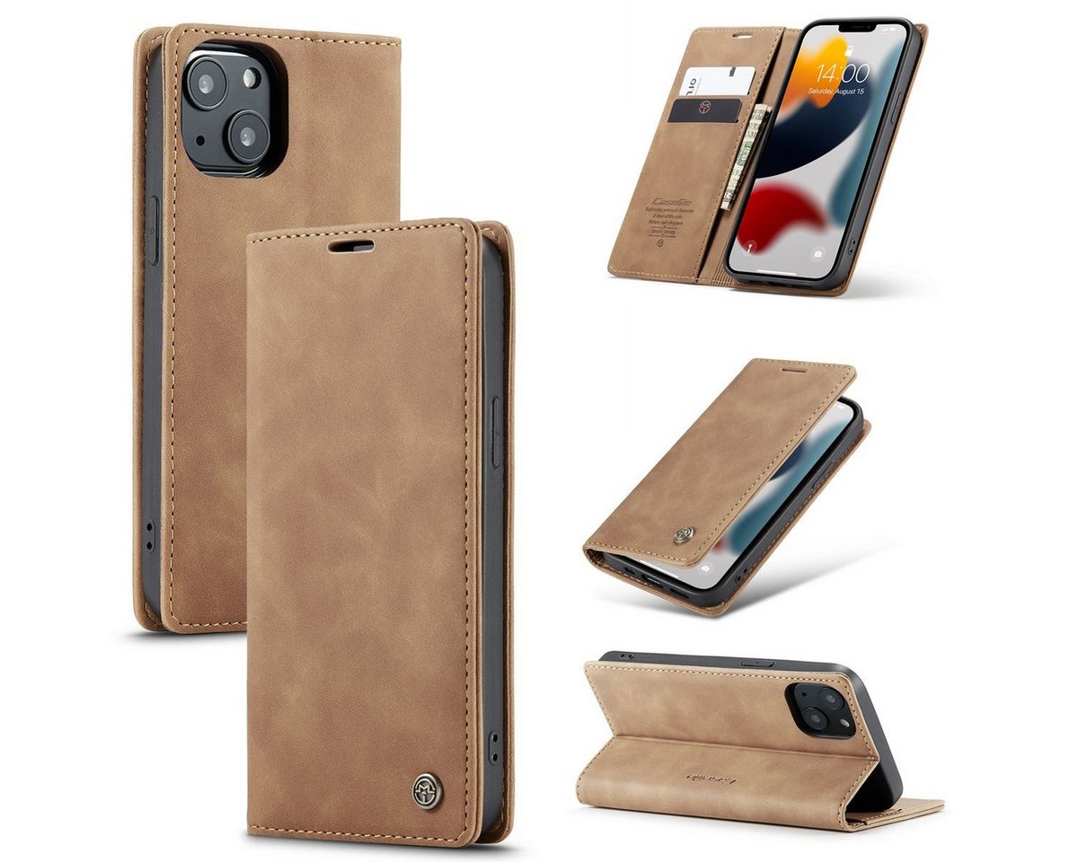 König Design Handyhülle Apple iPhone 13, Schutzhülle Schutztasche Case Cover Etuis Wallet Klapptasche Bookstyle König Design Handyhülle Apple iPhone 13, Schutzhülle Schutztasche Case Cover Etuis Wallet Klapptasche Bookstyle von König Design