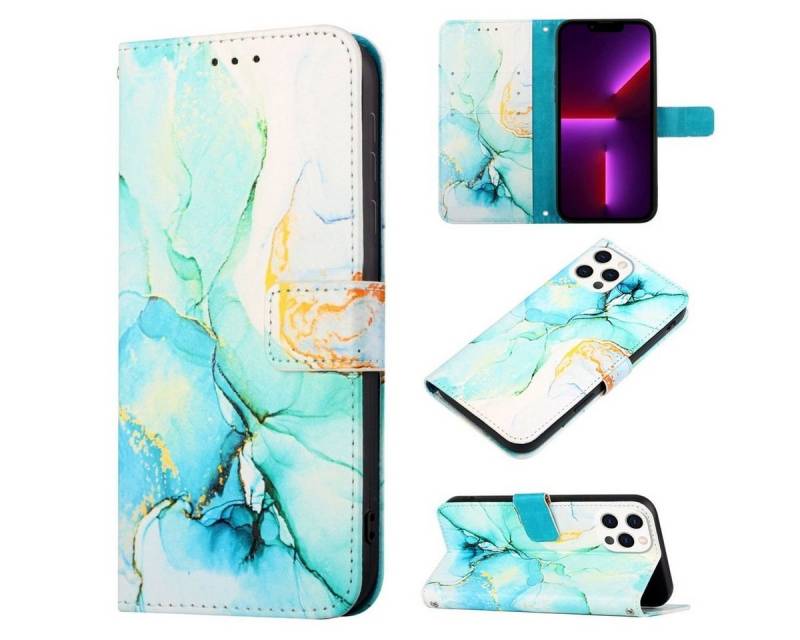 König Design Handyhülle Apple iPhone 13 Pro Max, Schutzhülle Schutztasche Case Cover Etuis Wallet Klapptasche Bookstyle von König Design