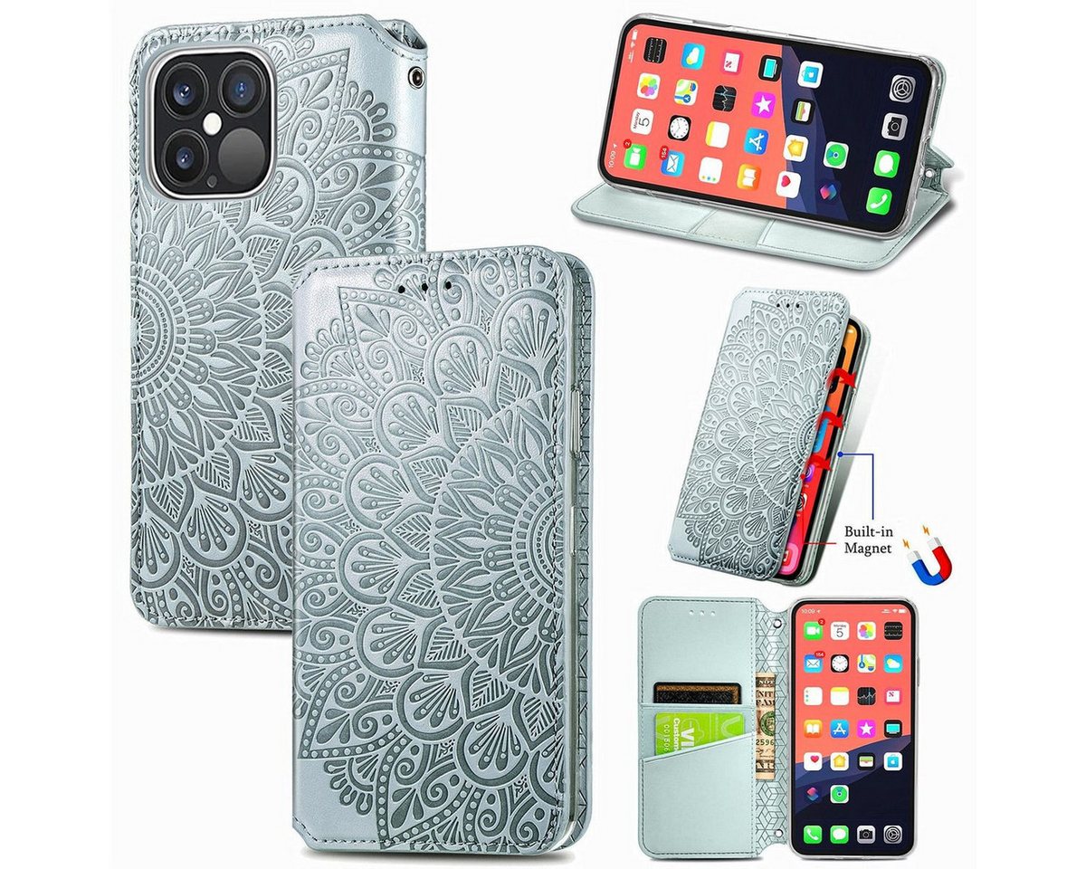 König Design Handyhülle Apple iPhone 13 Pro Max, Schutzhülle Schutztasche Case Cover Etuis Wallet Klapptasche Bookstyle König Design Handyhülle Apple iPhone 13 Pro Max, Schutzhülle Schutztasche Case Cover Etuis Wallet Klapptasche Bookstyle von König Design