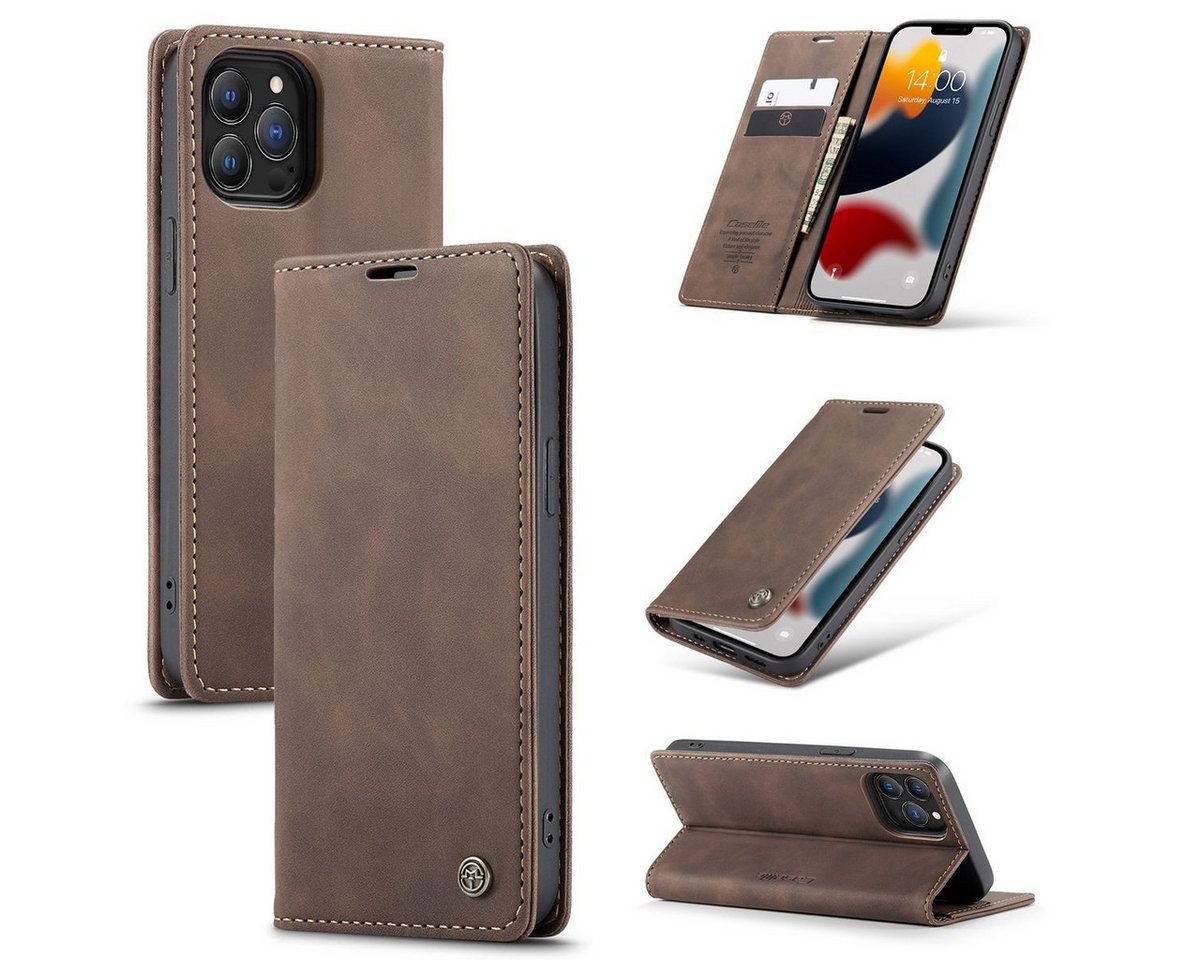 König Design Handyhülle Apple iPhone 13 Pro Max, Schutzhülle Schutztasche Case Cover Etuis Wallet Klapptasche Bookstyle König Design Handyhülle Apple iPhone 13 Pro Max, Schutzhülle Schutztasche Case Cover Etuis Wallet Klapptasche Bookstyle von König Design