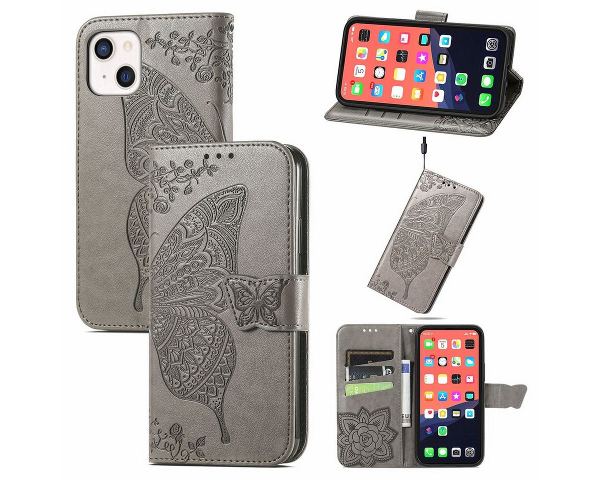 König Design Handyhülle Apple iPhone 13 mini, Schutzhülle Schutztasche Case Cover Etuis Wallet Klapptasche Bookstyle König Design Handyhülle Apple iPhone 13 mini, Schutzhülle Schutztasche Case Cover Etuis Wallet Klapptasche Bookstyle von König Design