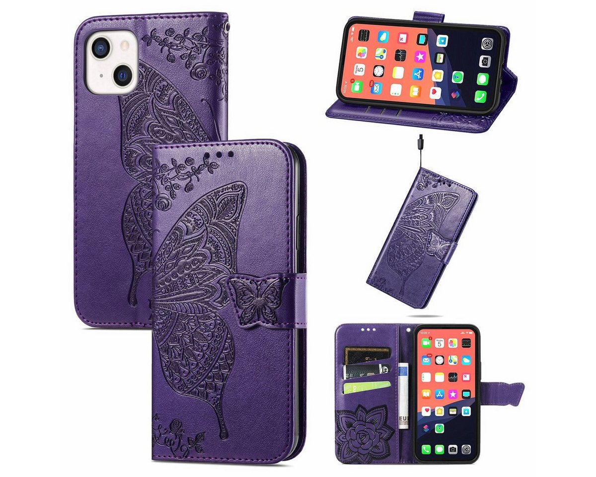 König Design Handyhülle Apple iPhone 13 mini, Schutzhülle Schutztasche Case Cover Etuis Wallet Klapptasche Bookstyle König Design Handyhülle Apple iPhone 13 mini, Schutzhülle Schutztasche Case Cover Etuis Wallet Klapptasche Bookstyle von König Design
