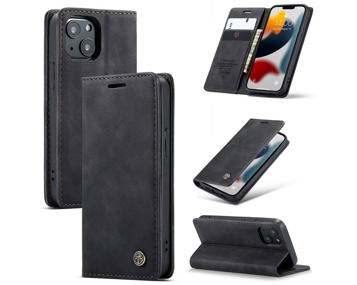König Design Handyhülle Apple iPhone 13 mini, Schutzhülle Schutztasche Case Cover Etuis Wallet Klapptasche Bookstyle König Design Handyhülle Apple iPhone 13 mini, Schutzhülle Schutztasche Case Cover Etuis Wallet Klapptasche Bookstyle von König Design