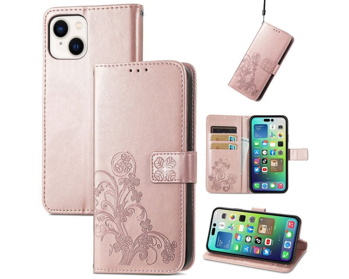 König Design Handyhülle Apple iPhone 15 Plus, Schutzhülle Schutztasche Case Cover Etuis Wallet Klapptasche Bookstyle König Design Handyhülle Apple iPhone 15 Plus, Schutzhülle Schutztasche Case Cover Etuis Wallet Klapptasche Bookstyle von König Design