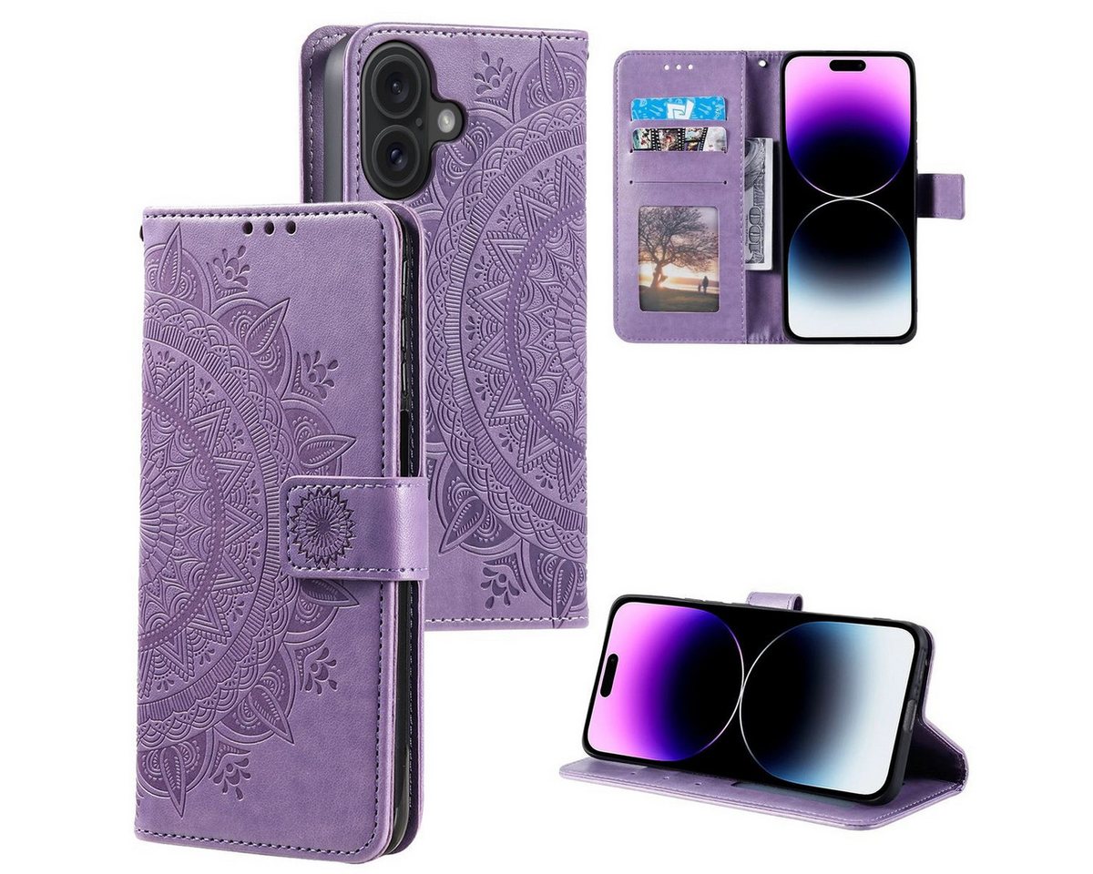 König Design Handyhülle Apple iPhone 16 Plus, Schutzhülle Schutztasche Case Cover Etuis Wallet Klapptasche Bookstyle König Design Handyhülle Apple iPhone 16 Plus, Schutzhülle Schutztasche Case Cover Etuis Wallet Klapptasche Bookstyle von König Design