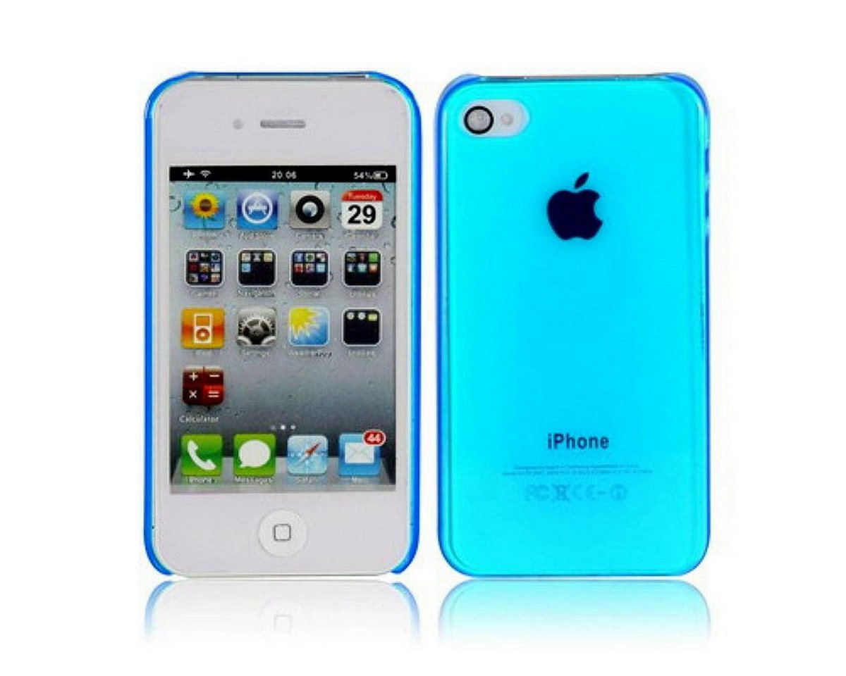 König Design Handyhülle Apple iPhone 4 / 4s, Apple iPhone 4 / 4s Handyhülle Backcover Blau von König Design