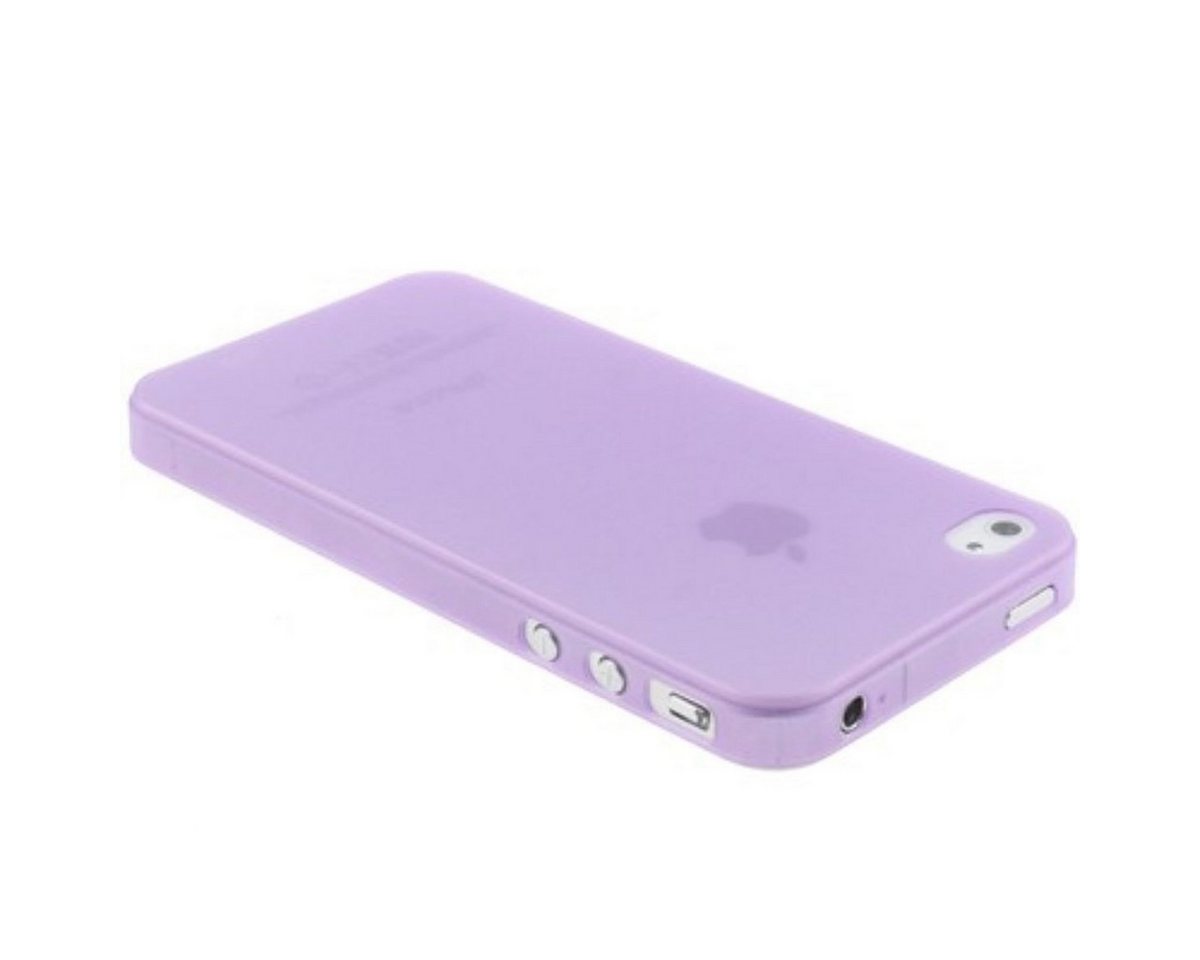 König Design Handyhülle Apple iPhone 4 / 4s, Apple iPhone 4 / 4s Handyhülle Backcover Violett von König Design