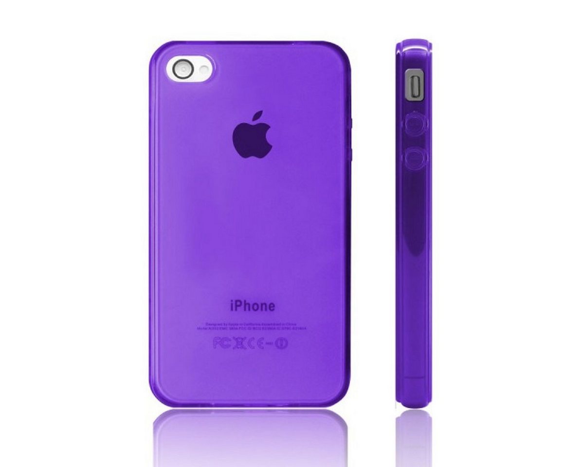 König Design Handyhülle Apple iPhone 4 / 4s, Apple iPhone 4 / 4s Handyhülle Backcover Violett von König Design