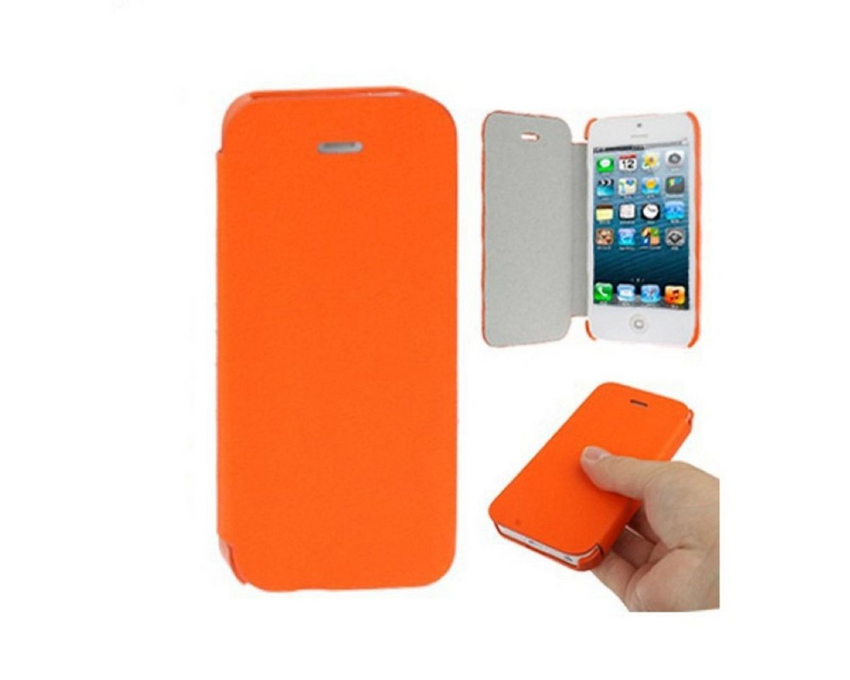 König Design Handyhülle Apple iPhone 5 / 5s / SE, Apple iPhone 5 / 5s / SE Handyhülle Backcover Orange von König Design