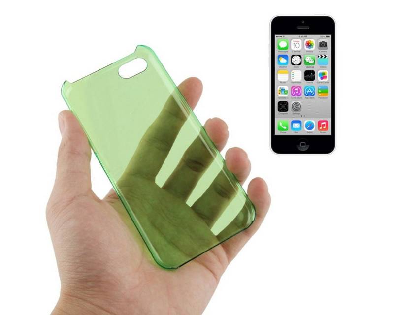 König Design Handyhülle Apple iPhone 5c, Apple iPhone 5c Handyhülle Backcover Grün von König Design