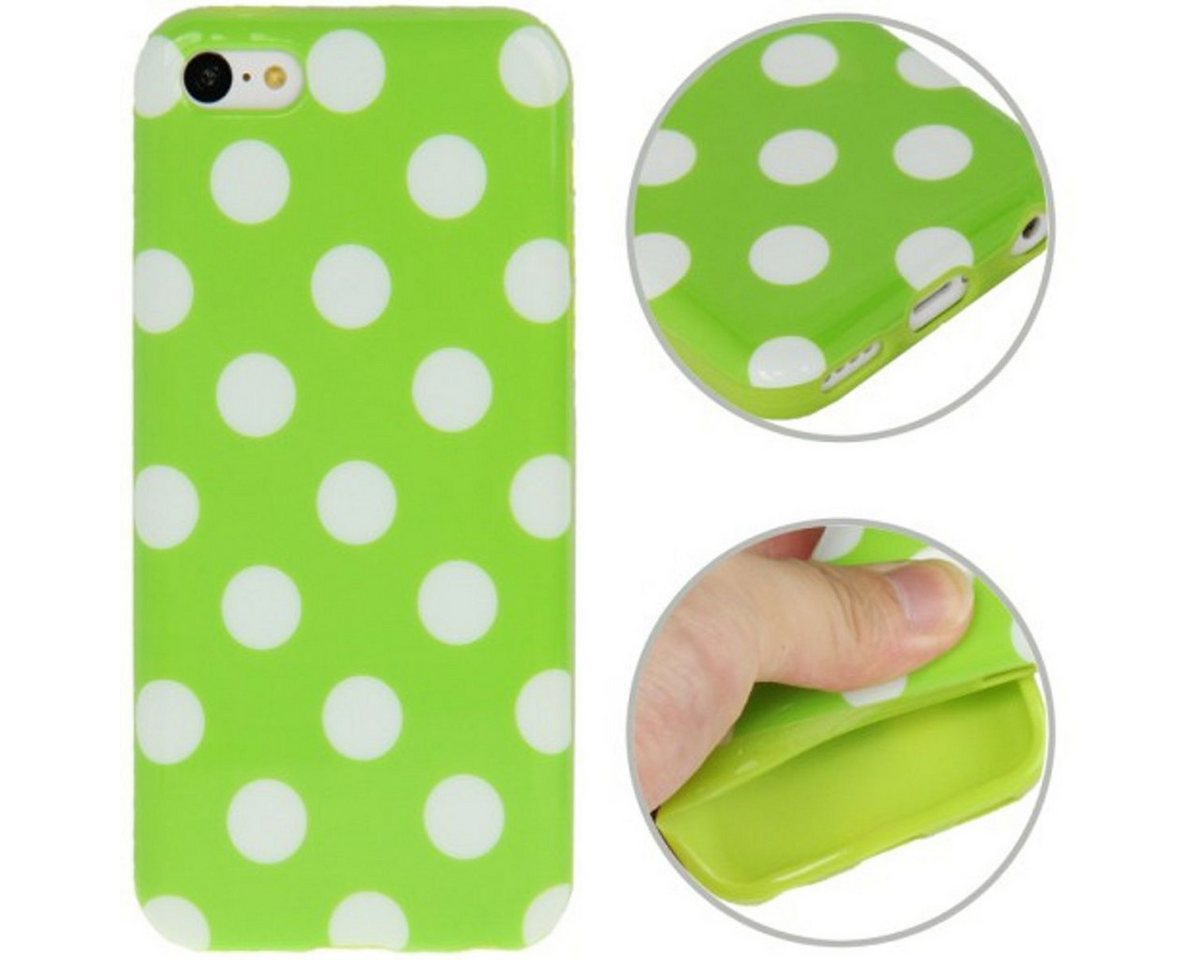 König Design Handyhülle Apple iPhone 5c, Apple iPhone 5c Handyhülle Backcover Grün von König Design