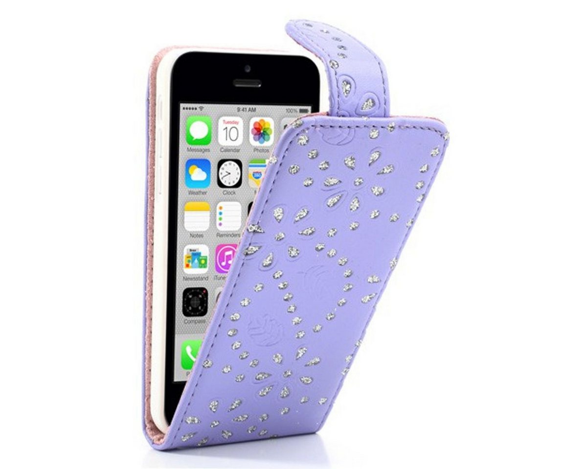 König Design Handyhülle Apple iPhone 5c, Apple iPhone 5c Handyhülle Backcover Violett von König Design