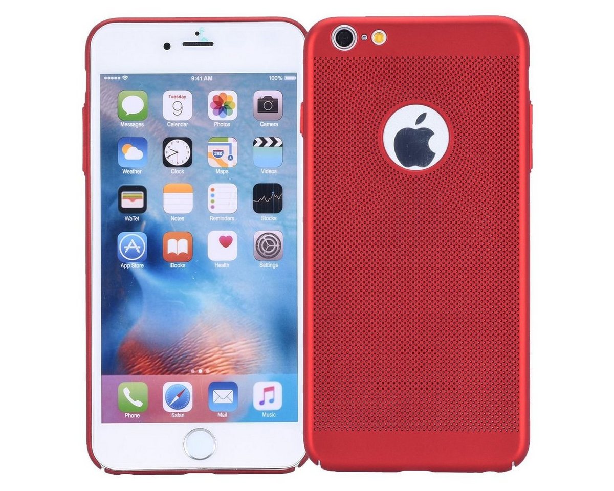 König Design Handyhülle Apple iPhone 6 / 6s, Apple iPhone 6 / 6s Handyhülle Backcover Rot von König Design