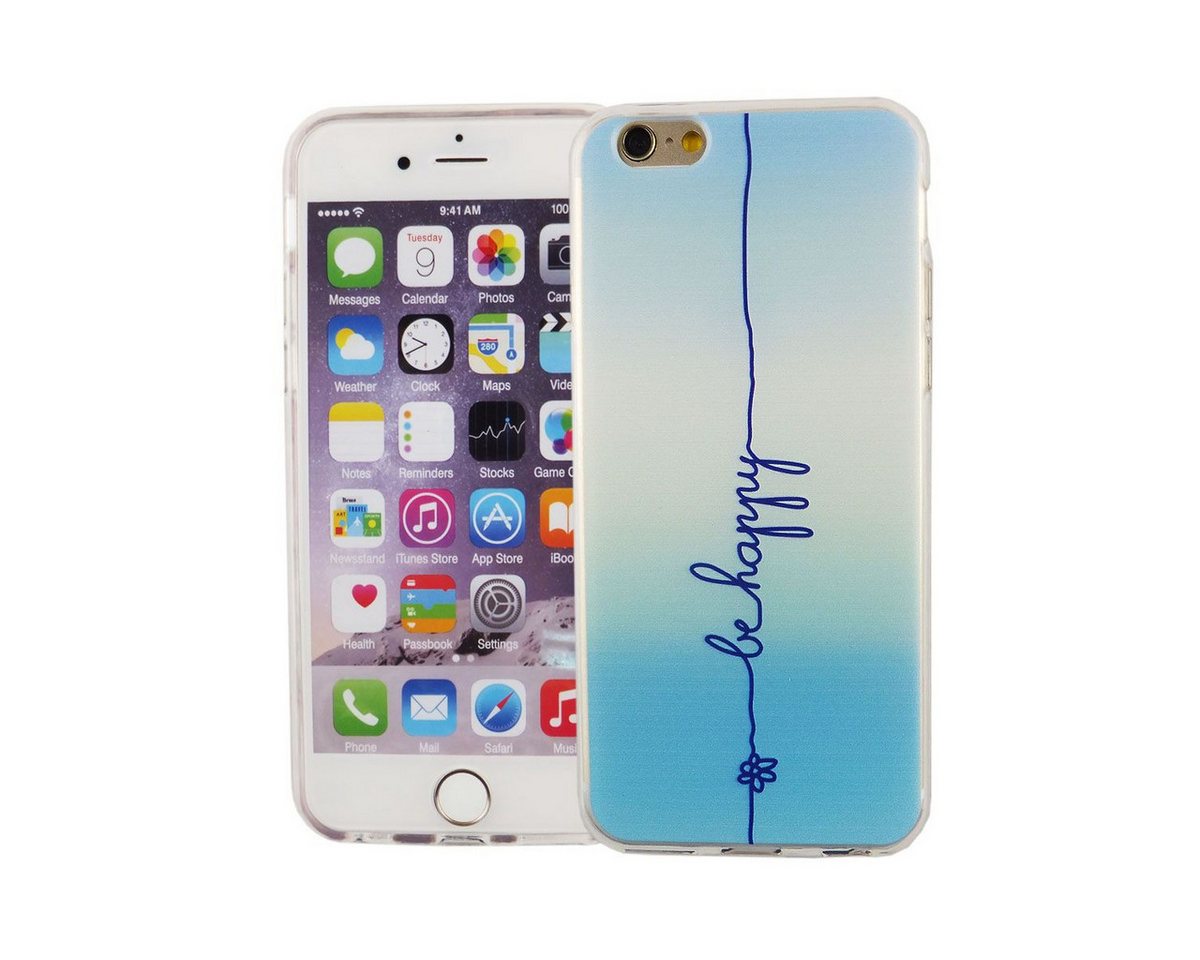 König Design Handyhülle Apple iPhone 6 / 6s, Apple iPhone 6 / 6s Handyhülle Bumper Backcover Blau von König Design