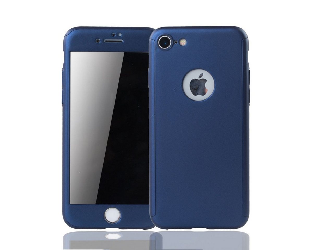 König Design Handyhülle Apple iPhone 6 / 6s Plus, Apple iPhone 6 / 6s Plus Handyhülle 360 Grad Schutz Full Cover Blau von König Design