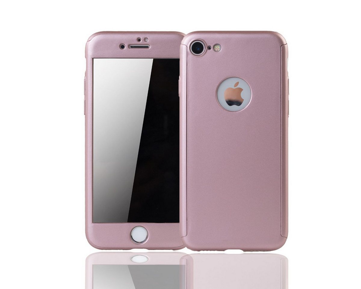 König Design Handyhülle Apple iPhone 7, Apple iPhone 7 Handyhülle 360 Grad Schutz Full Cover Rosa König Design Handyhülle Apple iPhone 7, Apple iPhone 7 Handyhülle 360 Grad Schutz Full Cover Rosa von König Design