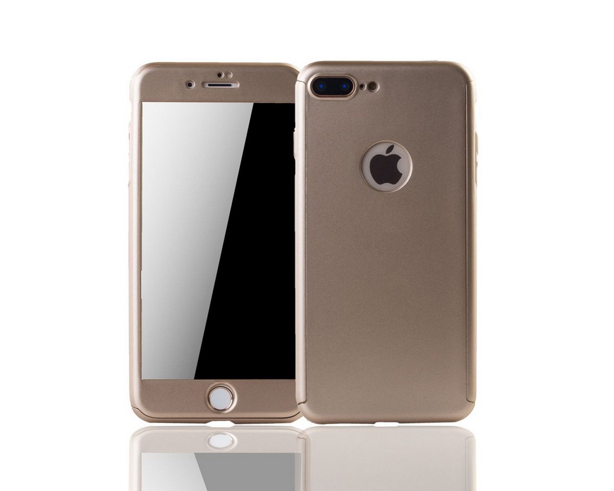 König Design Handyhülle Apple iPhone 7 Plus, Apple iPhone 7 Plus Handyhülle 360 Grad Schutz Full Cover Gold König Design Handyhülle Apple iPhone 7 Plus, Apple iPhone 7 Plus Handyhülle 360 Grad Schutz Full Cover Gold von König Design