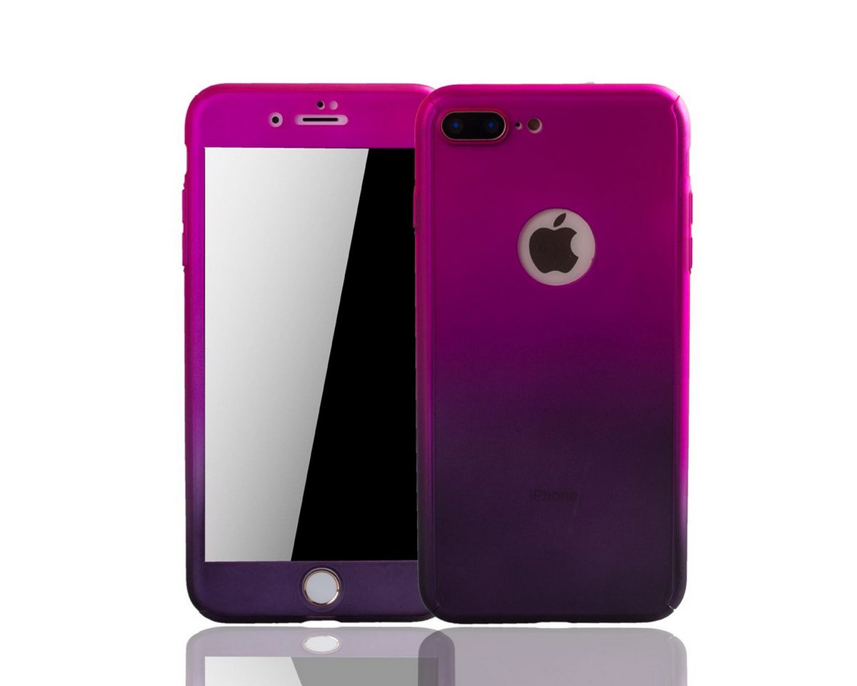 König Design Handyhülle Apple iPhone 7 Plus, Apple iPhone 7 Plus Handyhülle 360 Grad Schutz Full Cover Rosa König Design Handyhülle Apple iPhone 7 Plus, Apple iPhone 7 Plus Handyhülle 360 Grad Schutz Full Cover Rosa von König Design