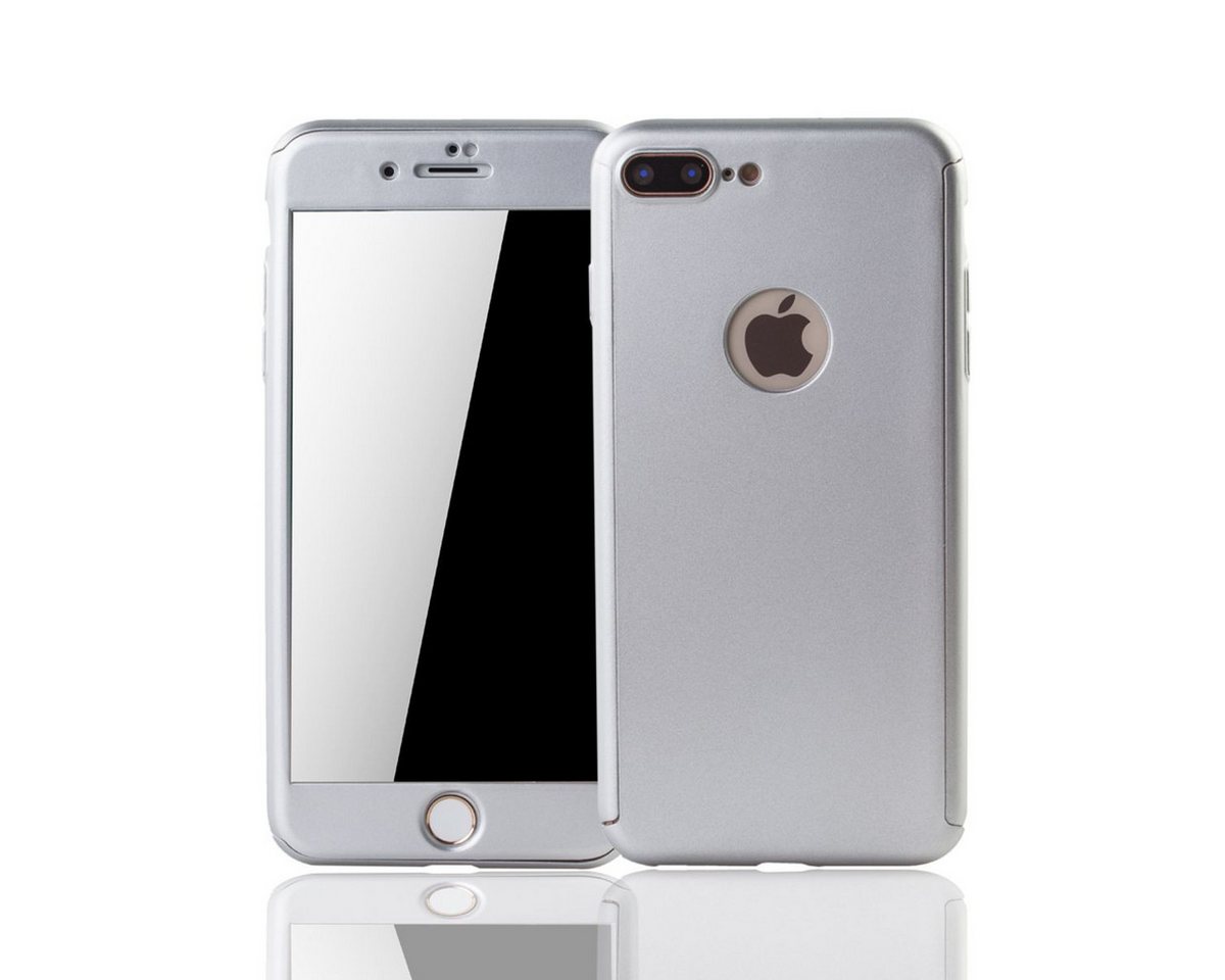 König Design Handyhülle Apple iPhone 7 Plus, Apple iPhone 7 Plus Handyhülle 360 Grad Schutz Full Cover Silber König Design Handyhülle Apple iPhone 7 Plus, Apple iPhone 7 Plus Handyhülle 360 Grad Schutz Full Cover Silber von König Design