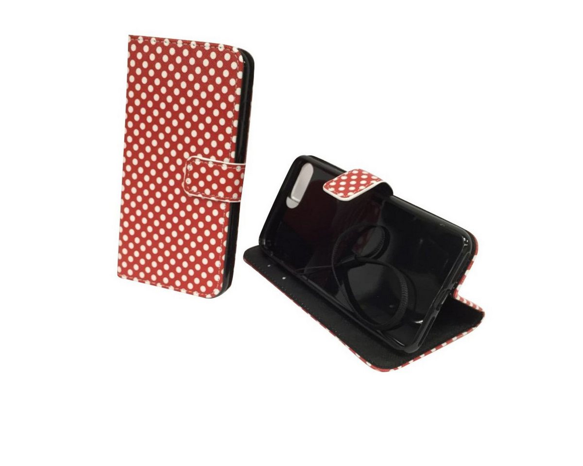 König Design Handyhülle Apple iPhone 7 Plus, Apple iPhone 7 Plus Handyhülle Bookcover Rot von König Design