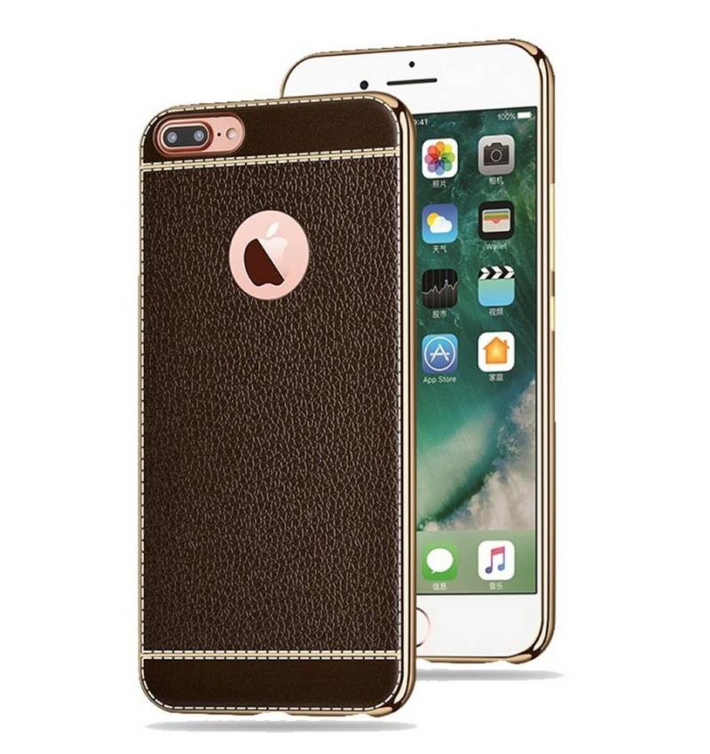 König Design Handyhülle Apple iPhone 7 Plus / 8 Plus, Apple iPhone 7 Plus / 8 Plus Handyhülle Backcover Braun von König Design