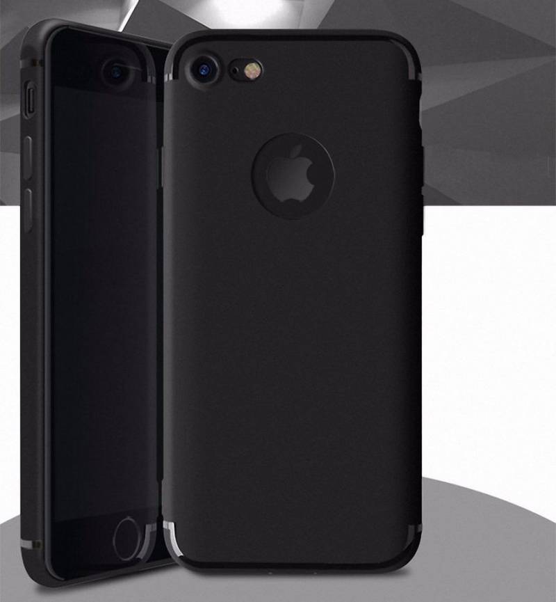 König Design Handyhülle Apple iPhone 7 Plus / 8 Plus, Apple iPhone 7 Plus / 8 Plus Handyhülle Backcover Schwarz von König Design