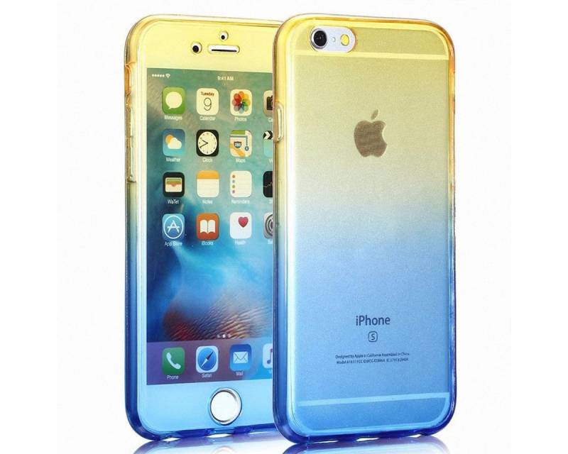 König Design Handyhülle Apple iPhone 8 Plus, Apple iPhone 8 Plus Handyhülle Backcover Gelb von König Design