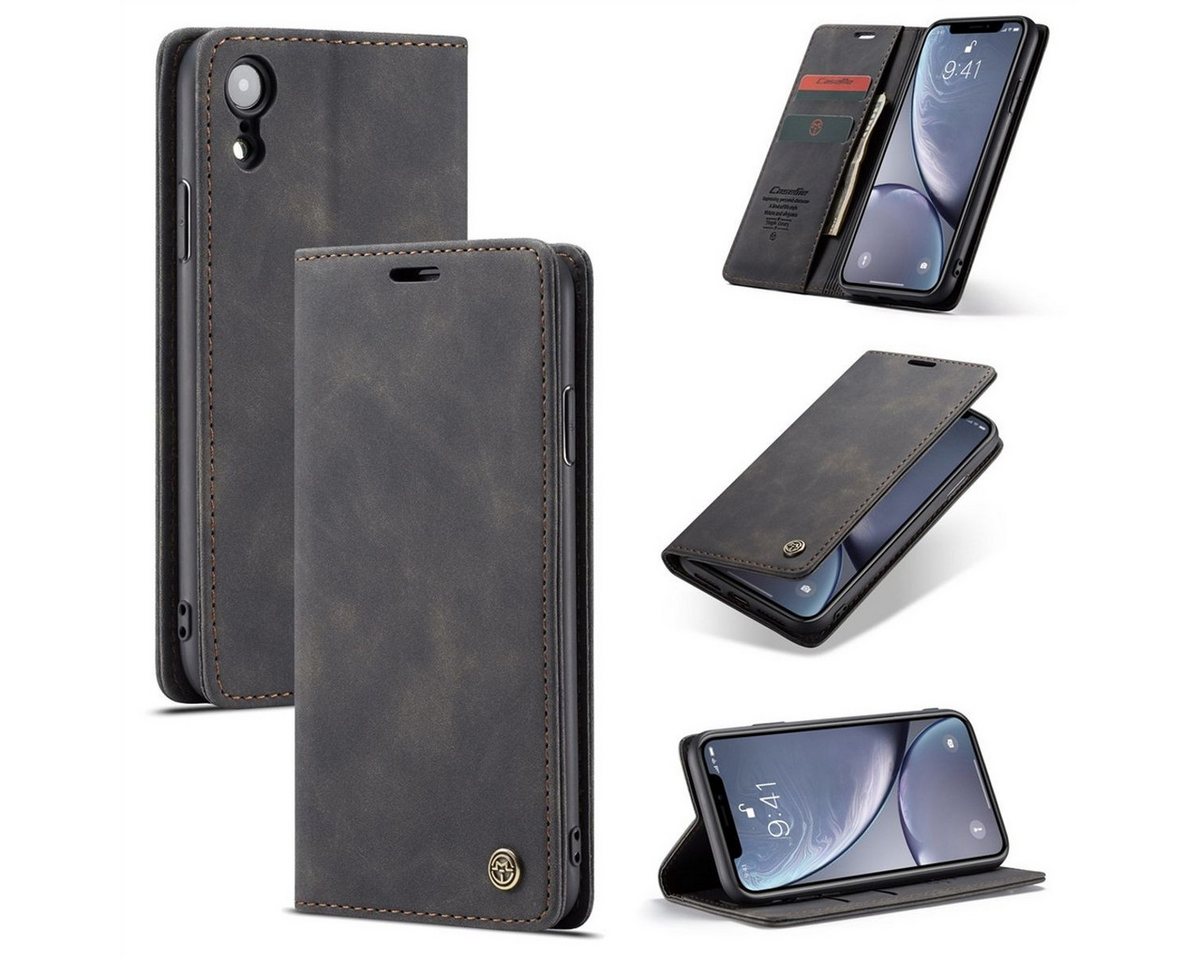 König Design Handyhülle Apple iPhone XR, Schutzhülle Schutztasche Case Cover Etuis Wallet Klapptasche Bookstyle König Design Handyhülle Apple iPhone XR, Schutzhülle Schutztasche Case Cover Etuis Wallet Klapptasche Bookstyle von König Design