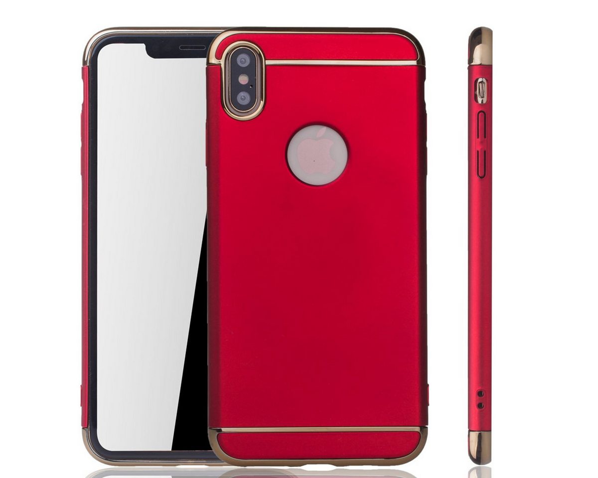 König Design Handyhülle Apple iPhone XS Max, Apple iPhone XS Max Handyhülle Backcover Rot von König Design