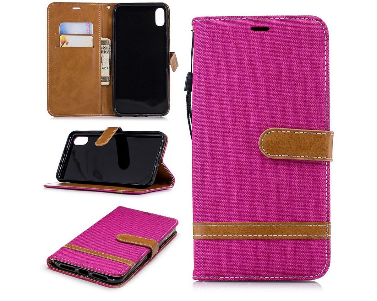 König Design Handyhülle Apple iPhone XS Max, Apple iPhone XS Max Handyhülle Bookcover Rosa König Design Handyhülle Apple iPhone XS Max, Apple iPhone XS Max Handyhülle Bookcover Rosa von König Design