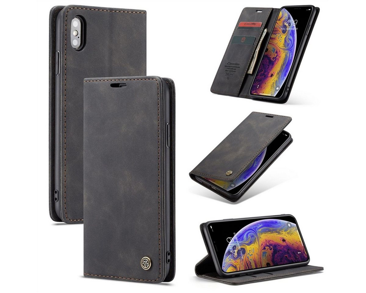 König Design Handyhülle Apple iPhone XS Max, Schutzhülle Schutztasche Case Cover Etuis Wallet Klapptasche Bookstyle König Design Handyhülle Apple iPhone XS Max, Schutzhülle Schutztasche Case Cover Etuis Wallet Klapptasche Bookstyle von König Design