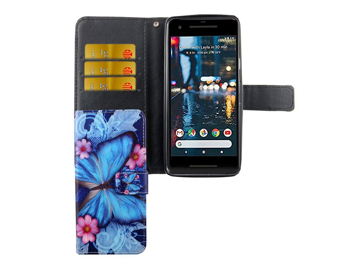 König Design Handyhülle Google Pixel 2, Google Pixel 2 Handyhülle Bookcover Blau König Design Handyhülle Google Pixel 2, Google Pixel 2 Handyhülle Bookcover Blau von König Design