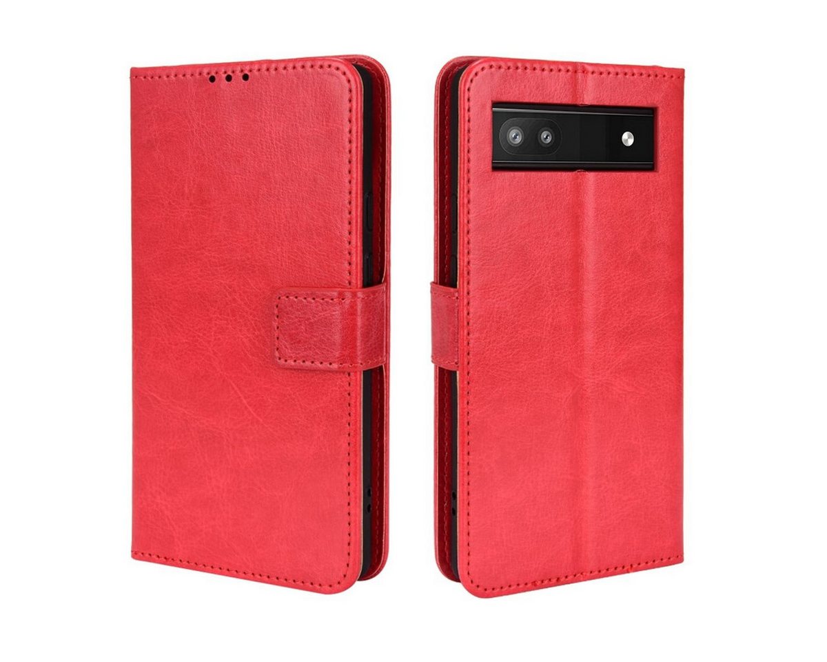 König Design Handyhülle Google Pixel 6A, Schutzhülle Schutztasche Case Cover Etuis Wallet Klapptasche Bookstyle von König Design