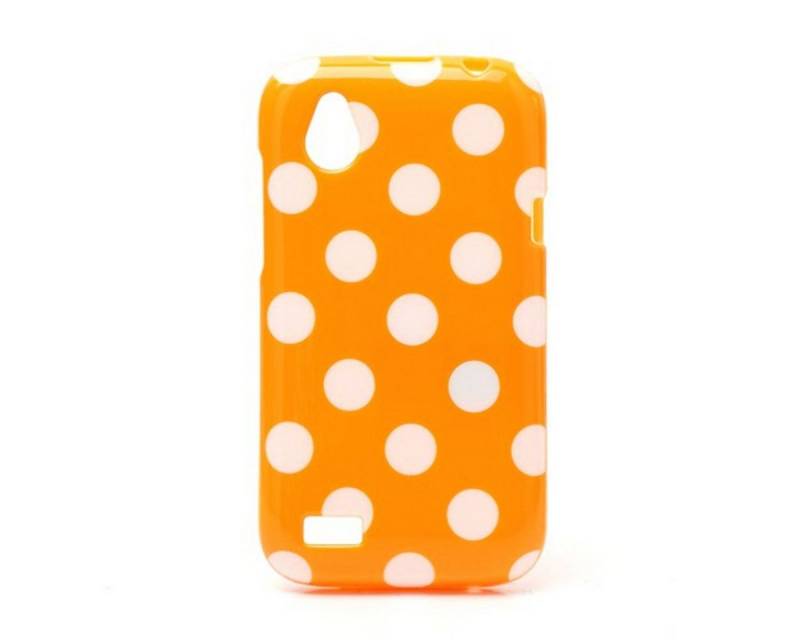 König Design Handyhülle HTC Desire V, HTC Desire V Handyhülle Backcover Orange von König Design