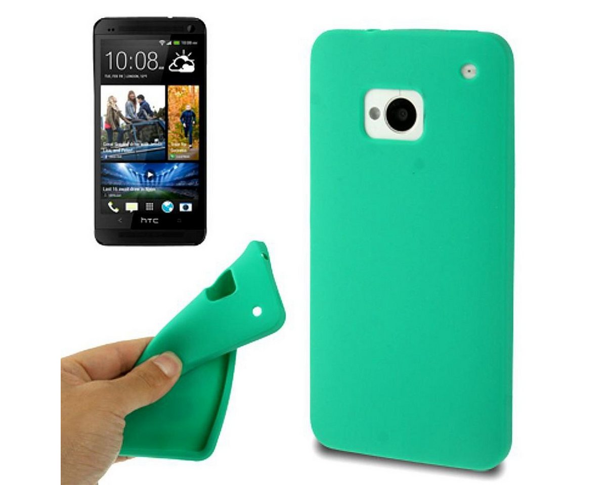 König Design Handyhülle HTC One, HTC One Handyhülle Backcover Grün von König Design
