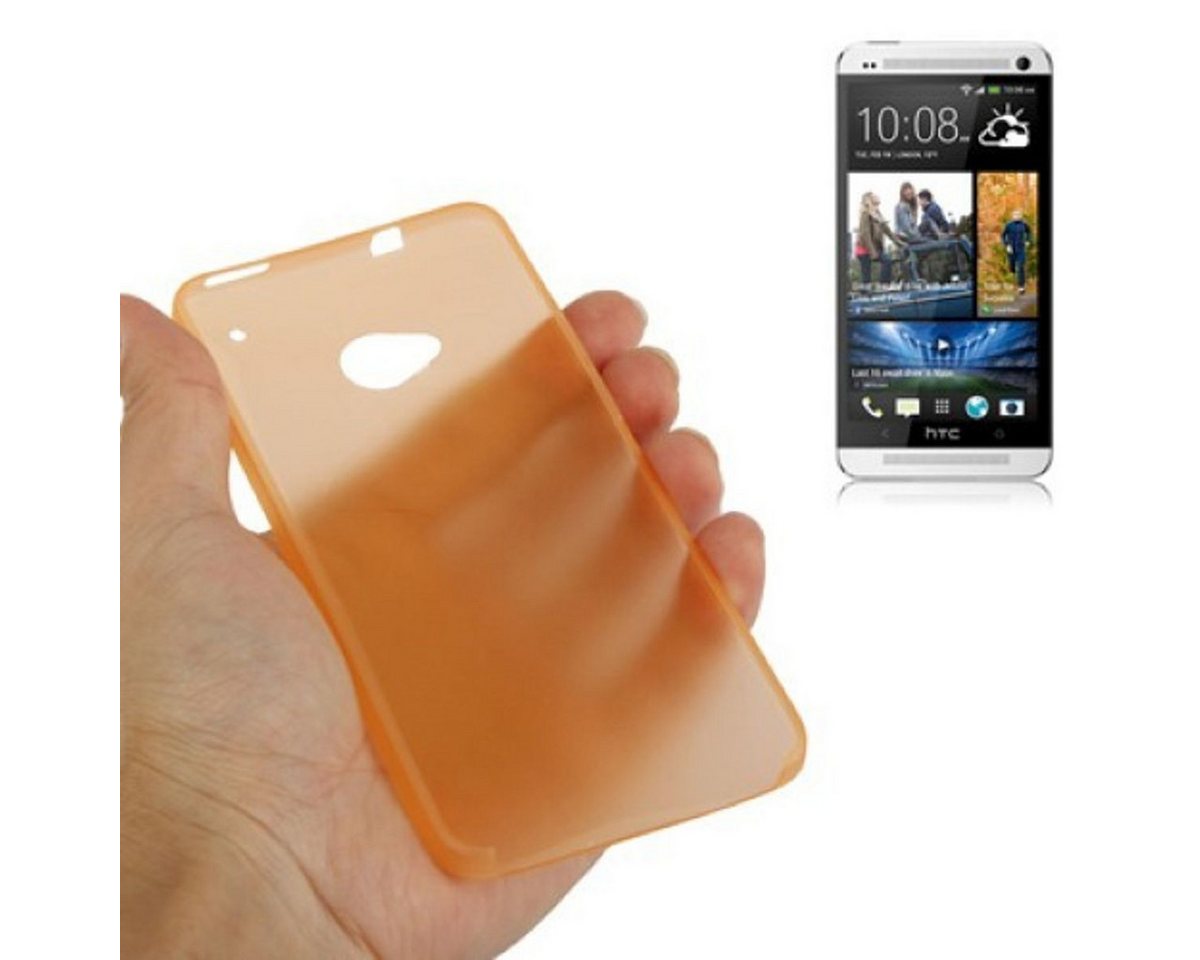 König Design Handyhülle HTC One, HTC One Handyhülle Backcover Orange von König Design