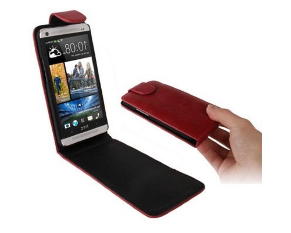 König Design Handyhülle HTC One, HTC One Handyhülle Backcover Rot von König Design