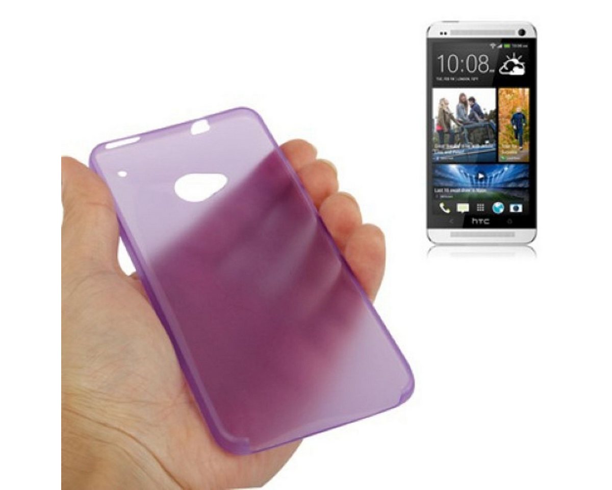 König Design Handyhülle HTC One, HTC One Handyhülle Backcover Violett von König Design