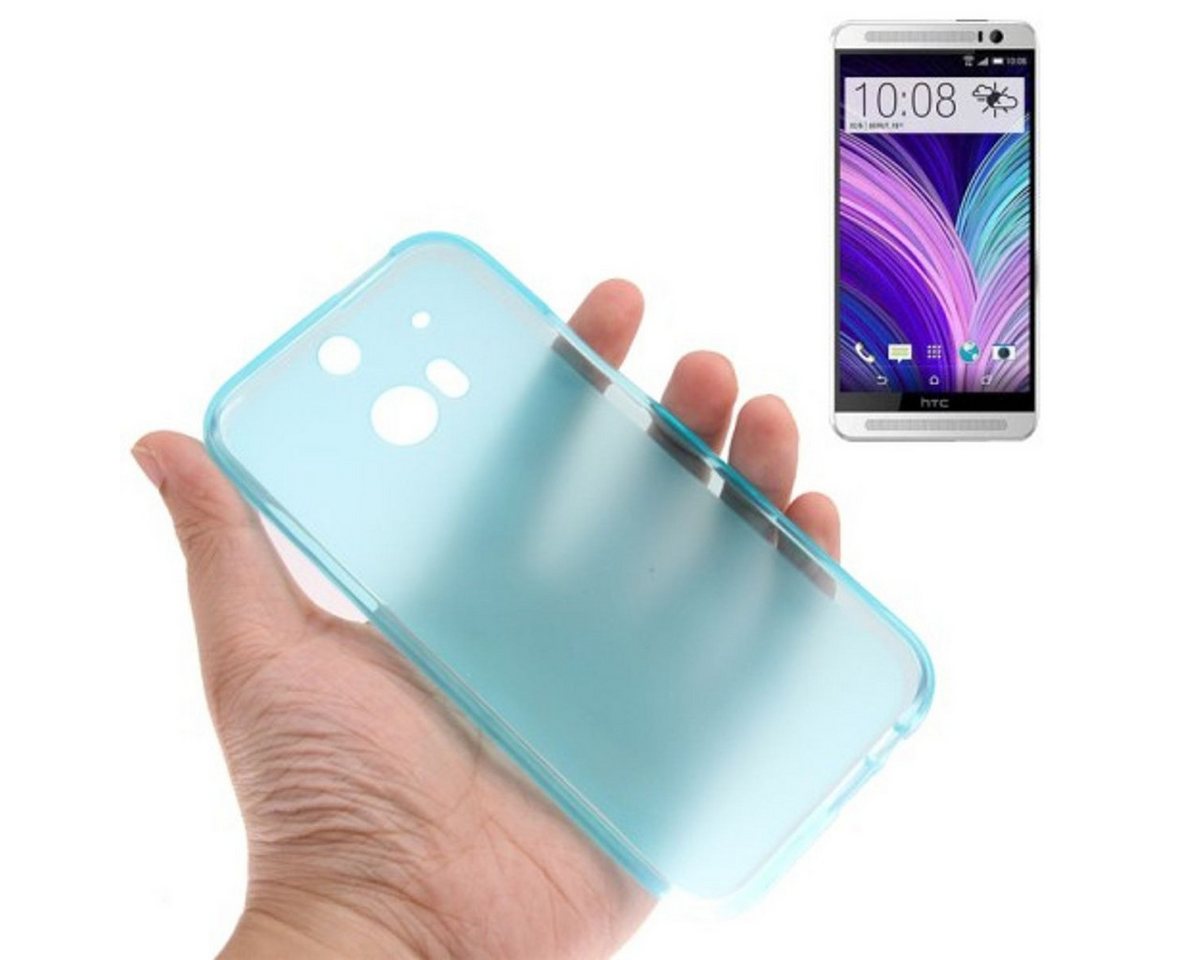 König Design Handyhülle HTC One M8, HTC One M8 Handyhülle Backcover Blau von König Design