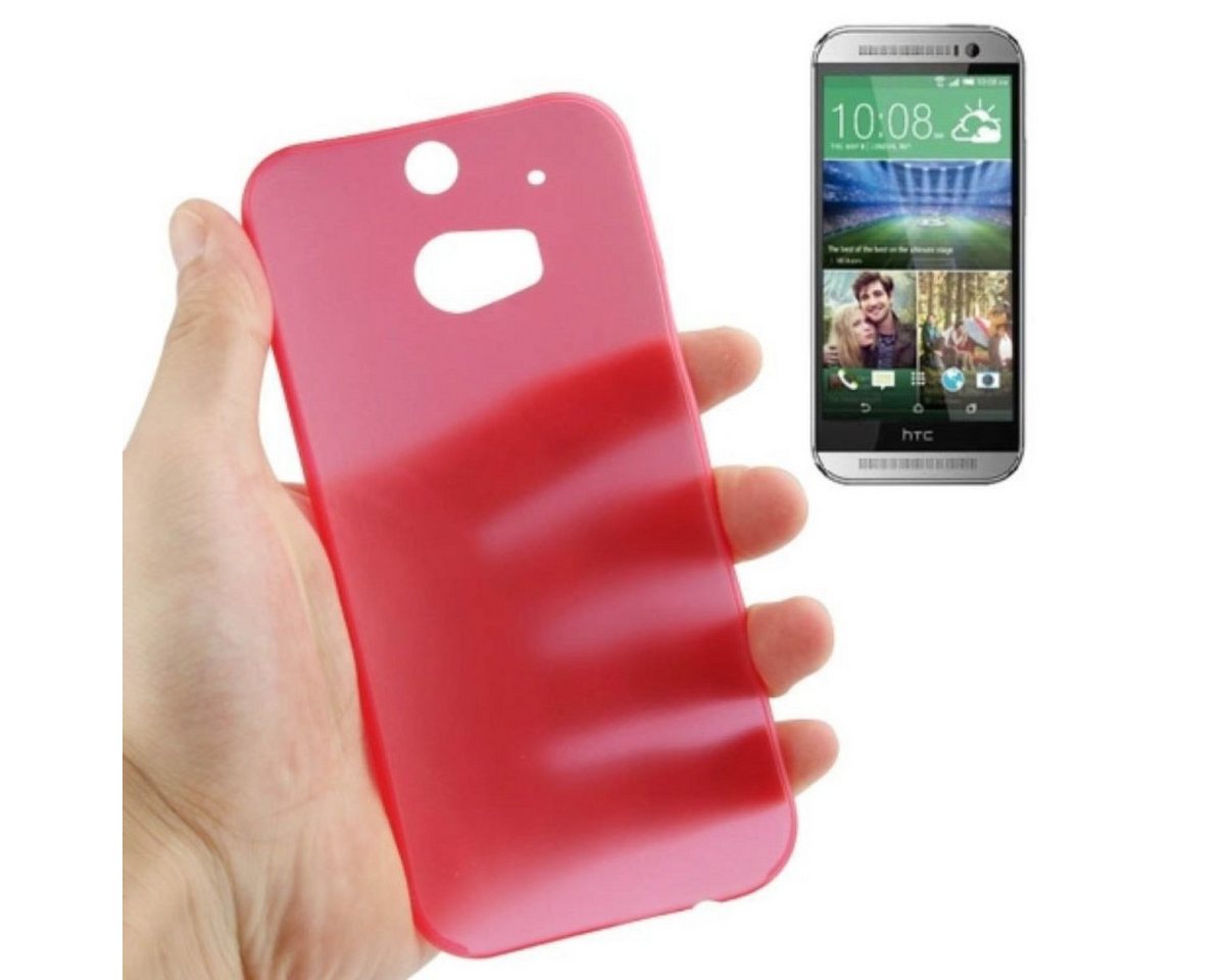 König Design Handyhülle HTC One M8, HTC One M8 Handyhülle Backcover Rot von König Design