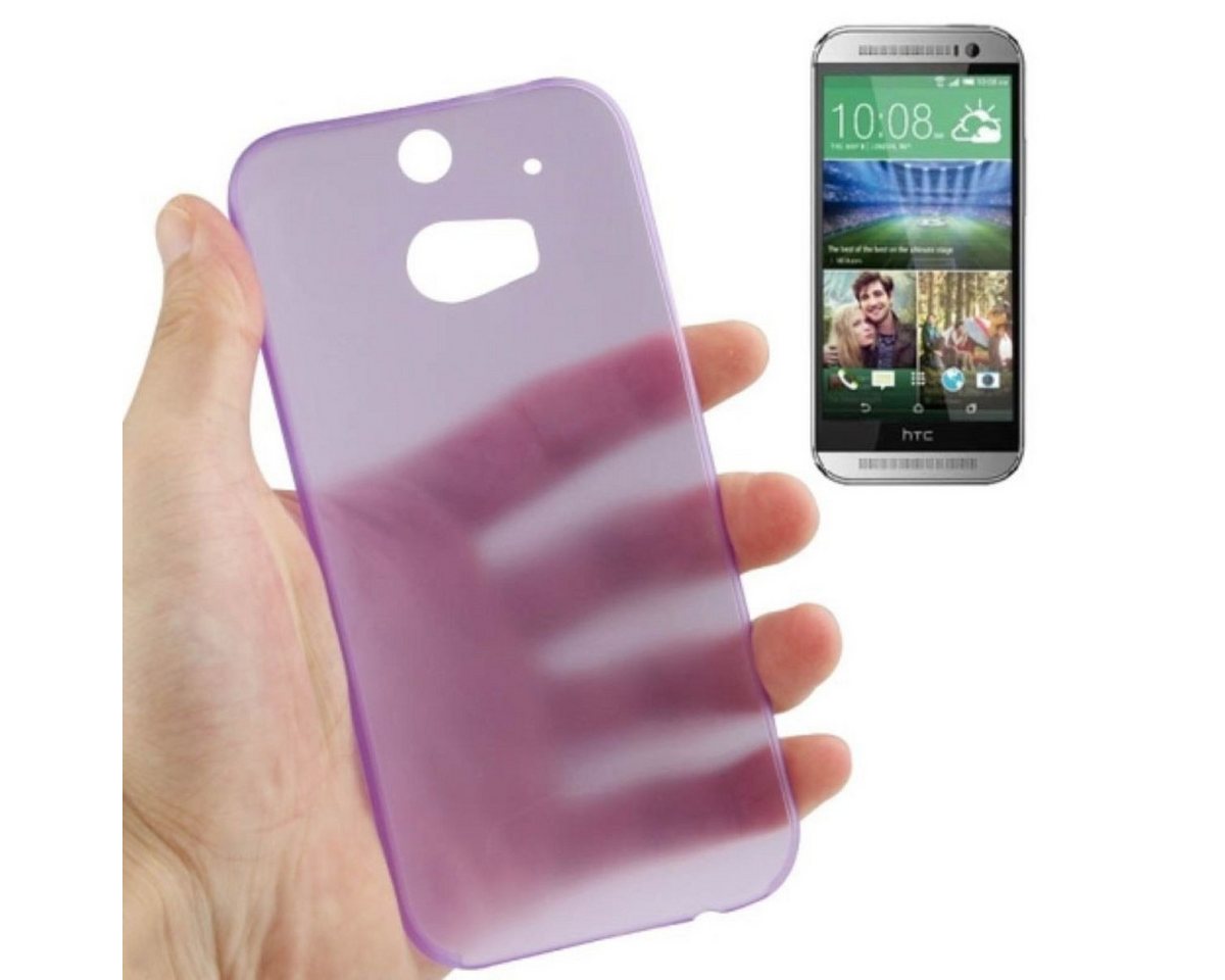König Design Handyhülle HTC One M8, HTC One M8 Handyhülle Backcover Violett von König Design