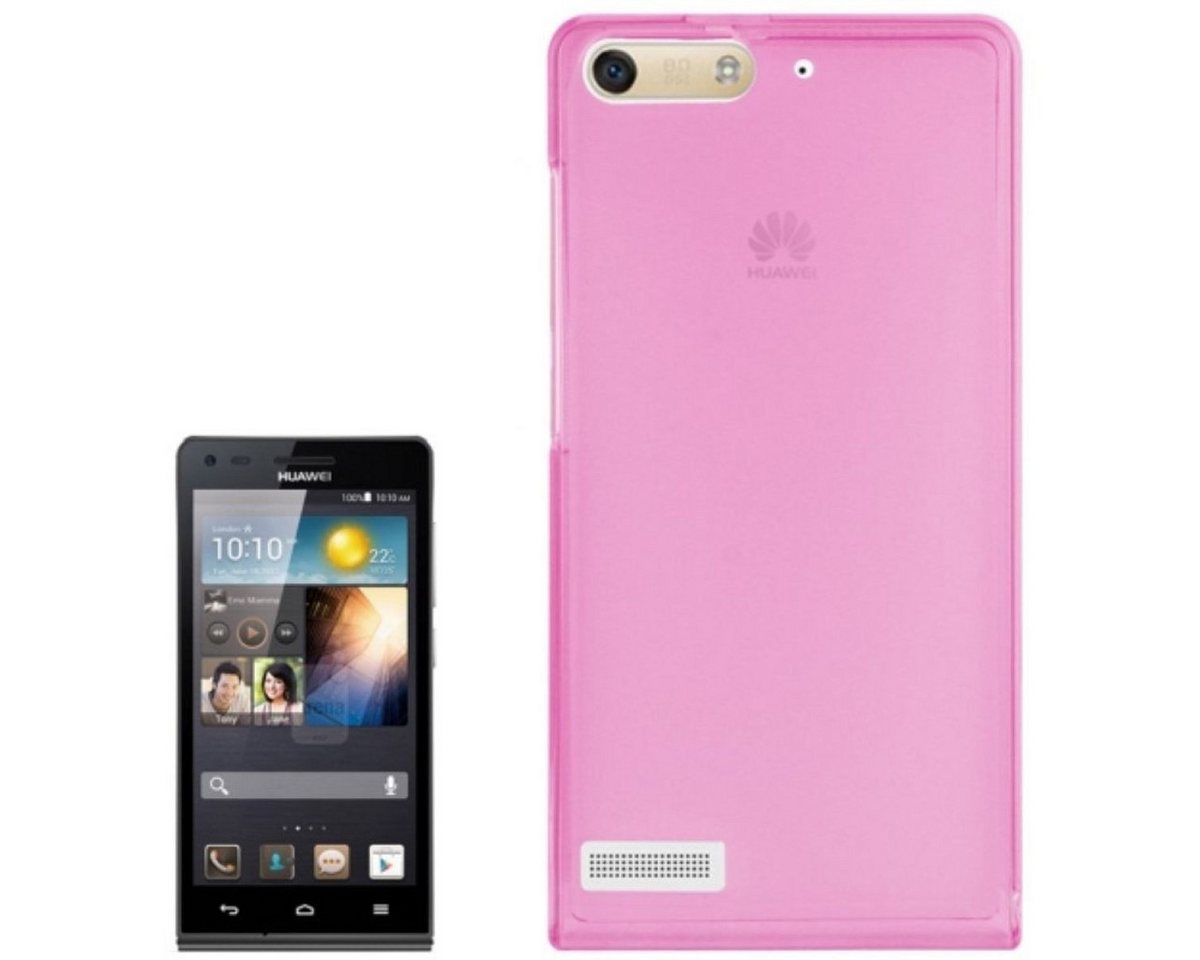 König Design Handyhülle Huawei Ascend G6, Huawei Ascend G6 Handyhülle Backcover Rosa von König Design