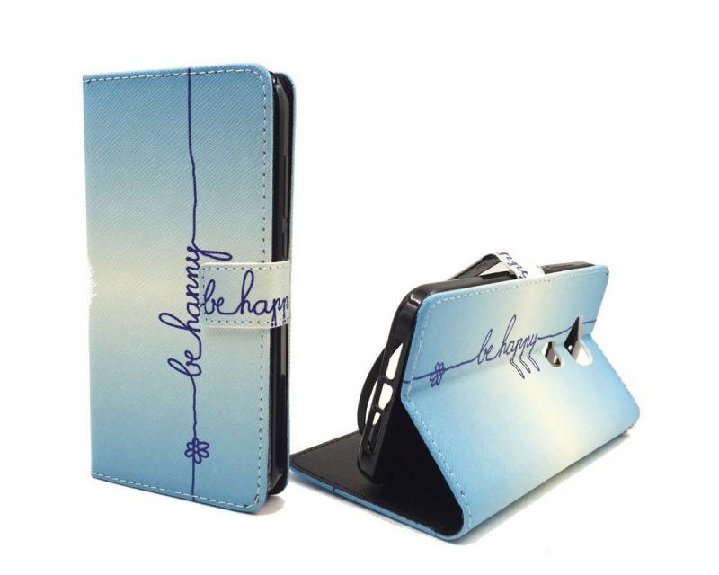 König Design Handyhülle Huawei G8, Huawei G8 Handyhülle Bookcover Blau von König Design