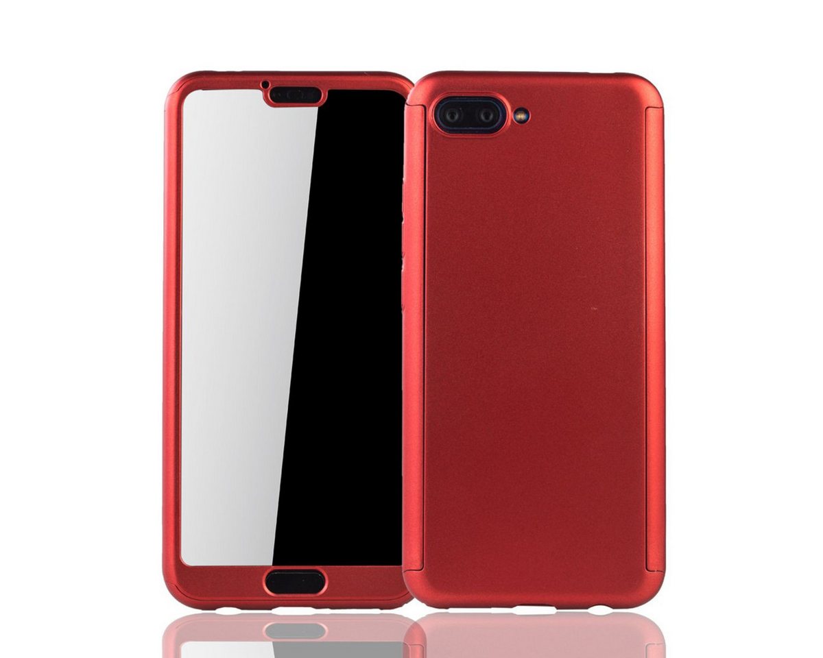 König Design Handyhülle Huawei Honor 10, Huawei Honor 10 Handyhülle 360 Grad Schutz Full Cover Rot von König Design