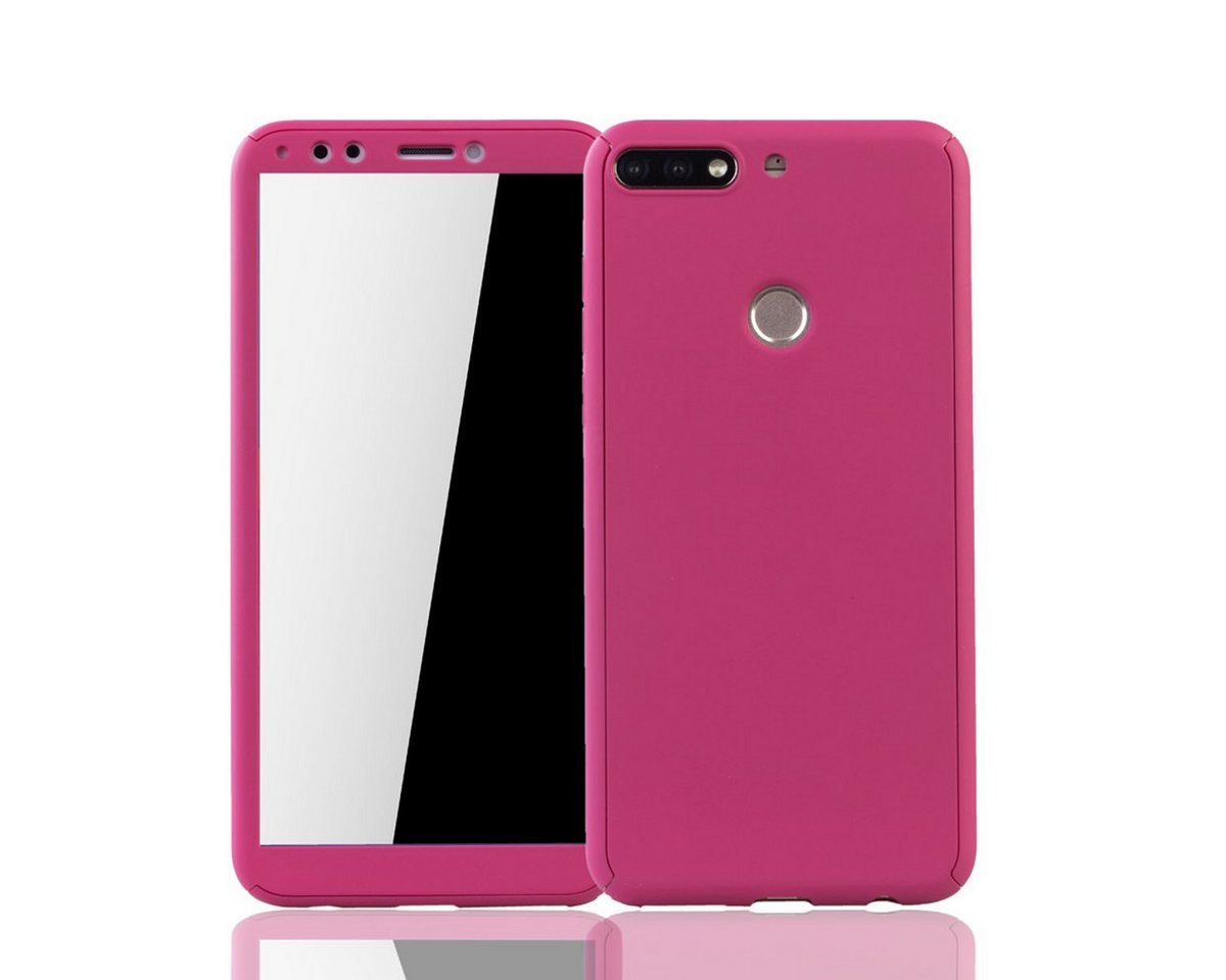 König Design Handyhülle Huawei Honor 7C, Huawei Honor 7C Handyhülle 360 Grad Schutz Full Cover Rosa König Design Handyhülle Huawei Honor 7C, Huawei Honor 7C Handyhülle 360 Grad Schutz Full Cover Rosa von König Design