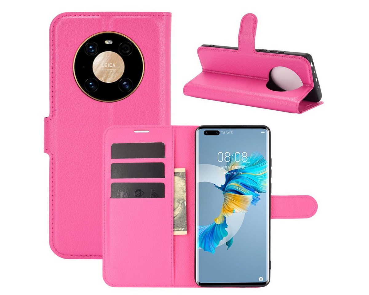 König Design Handyhülle Huawei Mate 40 Pro, Schutzhülle Schutztasche Case Cover Etuis Wallet Klapptasche Bookstyle von König Design